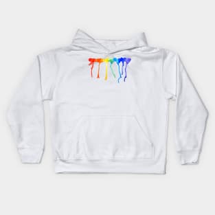 Rainbow Splatters Kids Hoodie